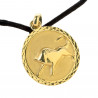 Bracelet cordon zodiaque taureau plaqué or