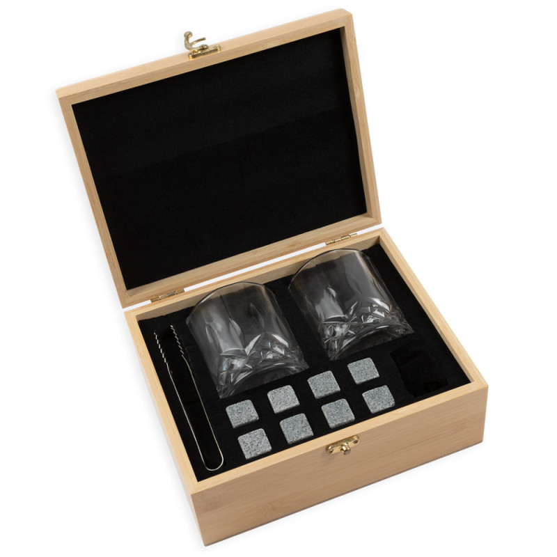 Coffret Cadeau Whisky : 9 pierres dans une boîte personnalisée - Mon tonton  d'amour