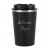 Mug thermos noir personnalisé