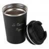 Mug isotherme noir personnalisé