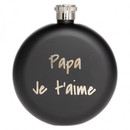 Flasque ronde 150 ml noire