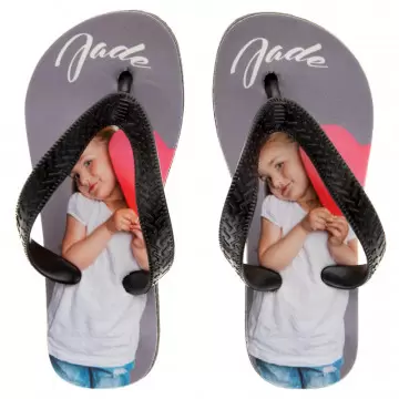 Tongs personnalisées photo pour enfants