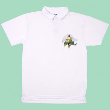 Polo blanc polyster personnalisable