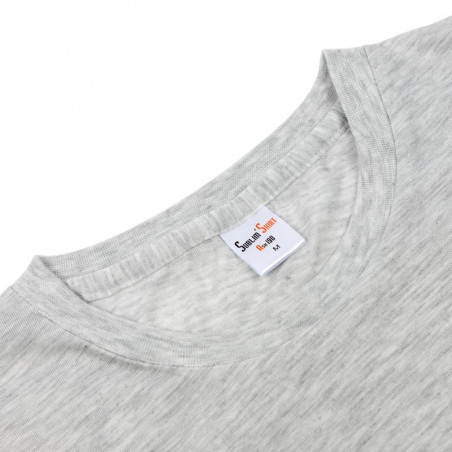 Tee shirt gris chiné polyester