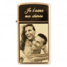Briquet Zippohigh polish brass slim