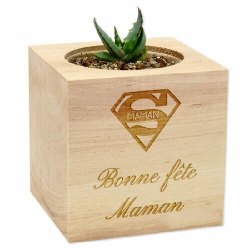 Ecocube personnalisé bois