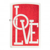 Gravure personnalisée sur zippo design love