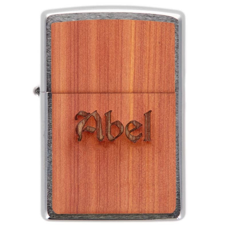Zippo bois gravé