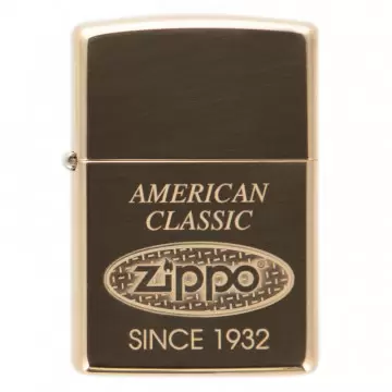 Briquet zippo brass american classic avec gravure personnalisée