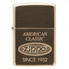 Zippo doré american classic