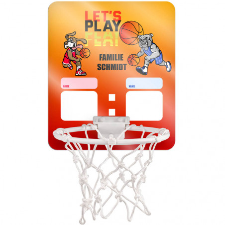 Mini panier de basket personnalisable