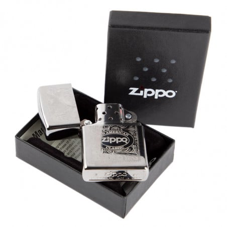 Zippo filigree gravé dans sa boite zippo