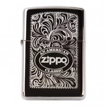 Briquet filigree Zippo high polish personnalisé