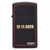 Zippo slim noir et rouge