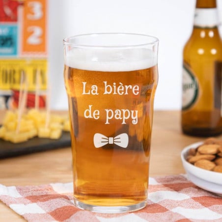 Verre à bière personnalisable Haute Qualité - Verre Créations