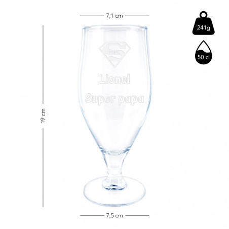 Verre à bière détail