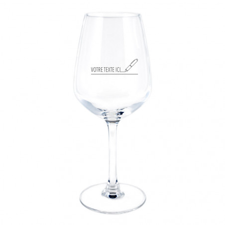 Verre à vin rouge à graver