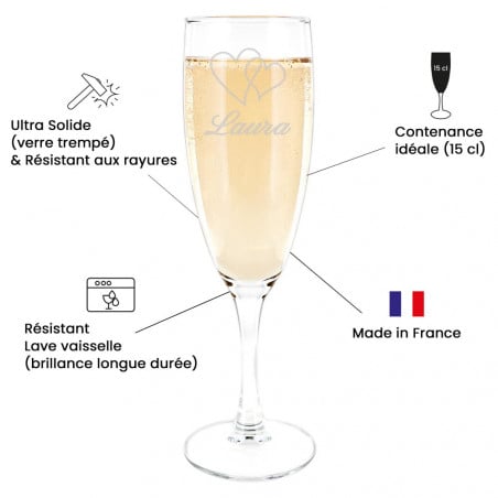 Flûte à champagne avantage