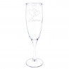 Flûte champagne gravure texte