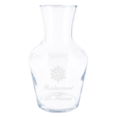 Carafe en verre personnalisée