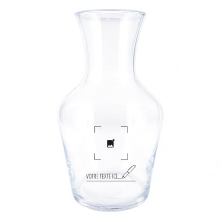 Grande carafe à vin gravé