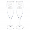 Flutes à champagne alliances unique