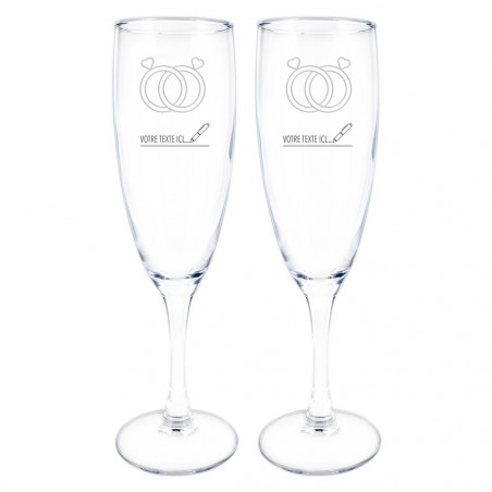 Flutes à champagne alliances