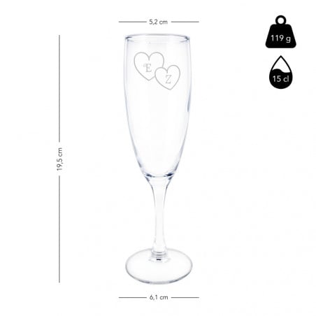 Taille du verre à champagne