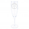 Flûte à champagne gravée pour témoin mariage femme