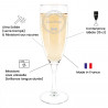 Avantages Flûte à champagne personnalisée pour le témoin du marié