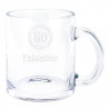 Tasse en verre unique avec design Anniversaire