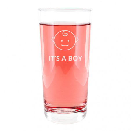Verre à sirop avec gravure texte