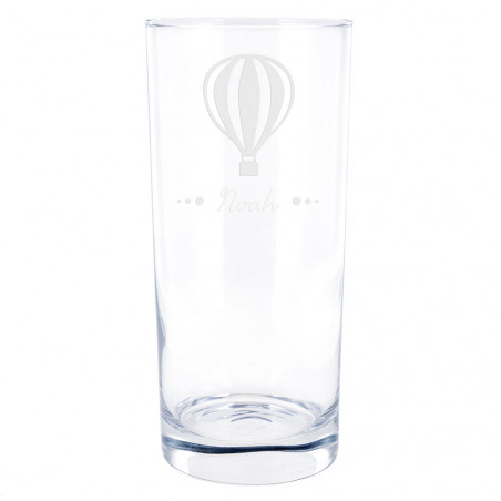Verre diabolo sirop design montgolfière