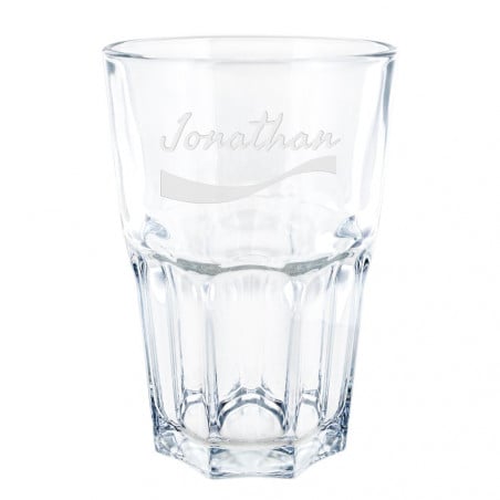 Verre à soda gravé original