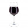 Verre à vin rouge cœur personnalisé