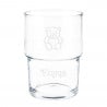 Verre à eau gravé avec texte et design