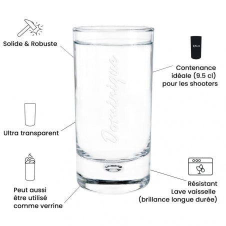 Verre à digestif / shooter avantages