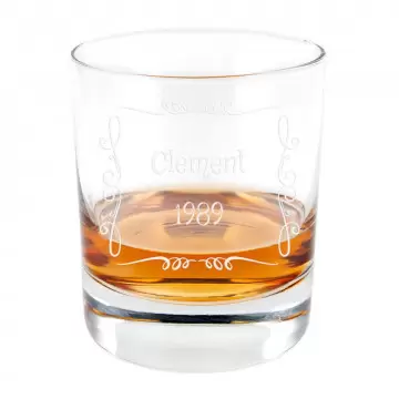 Verre à Whisky Arabesque personnalisé | Gravure texte