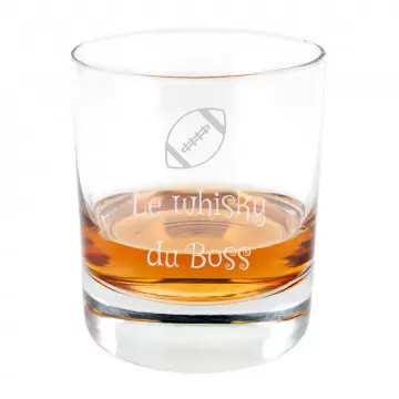 Verre à Whisky personnalisé unique | Gravure texte
