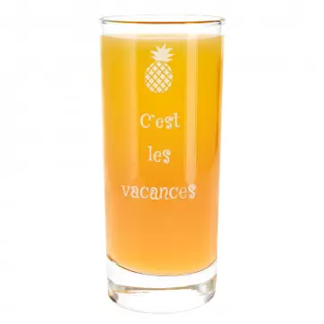 Verre apéritif personnalisé | Verre LongDrink avec gravure texte