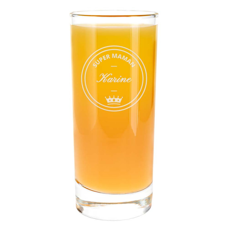 Verre apéritif personnalisé Super Maman