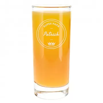 Verre apéritif Super Papa personnalisable | Gravure texte
