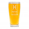 Verre à demi de bière personnalisé