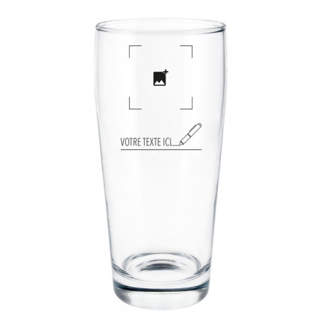 Verre à bière demi unique