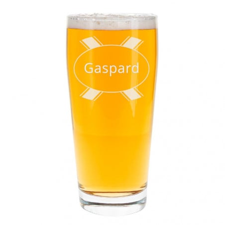 Verre à bière tradition gravé