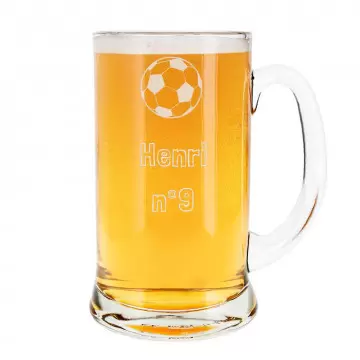 Chope de Bière personnalisée | Gravure texte & design