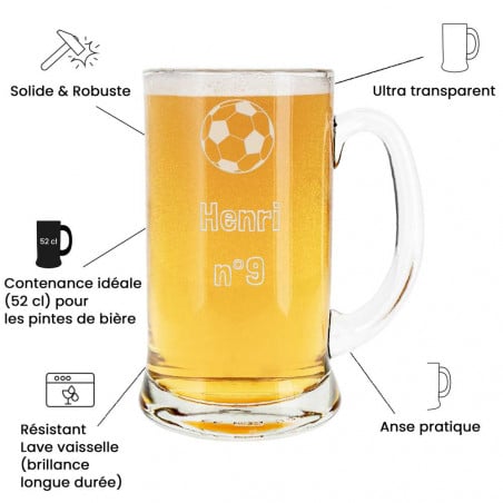 Avantages chope de bière en verre