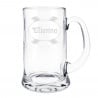 Chope de bière en verre tradition personnalisable