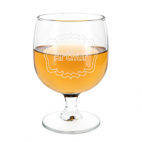 Verre à Cognac original gravé
