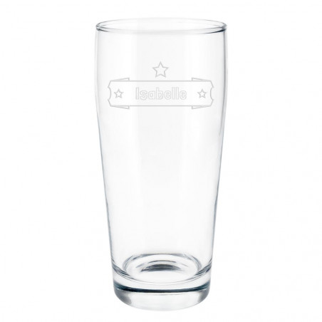 Verre à bière bistro à personnaliser